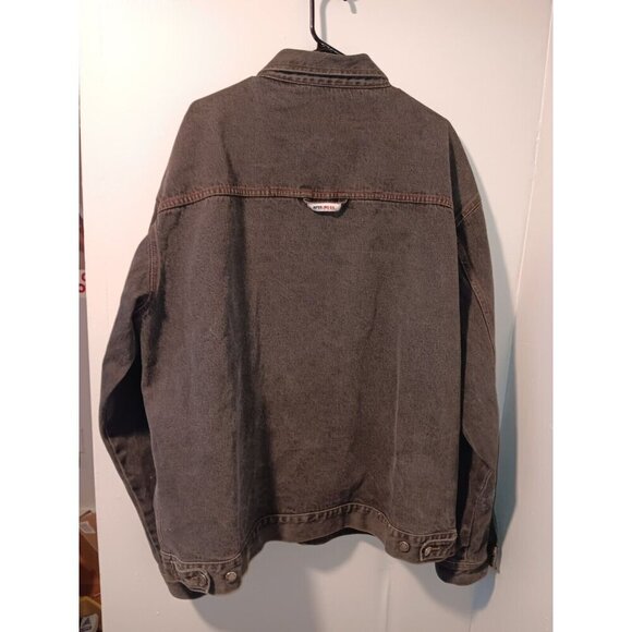 Vintage Men's 3XL RP55 Jeans Denim Gray Black Jean Jacket Streetwear Hip Hop - Picture 5 of 6
